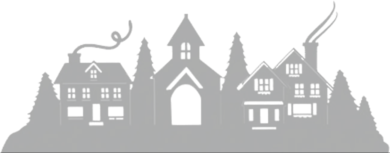 Christmas Village Silhouette Svg Free