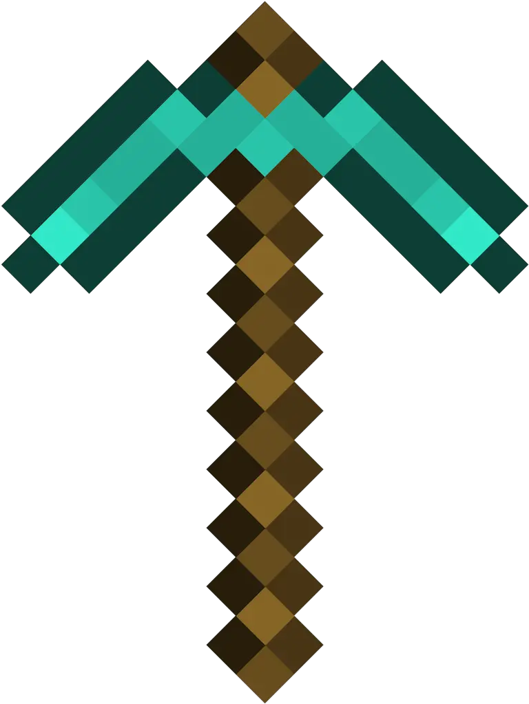 Minecraft Diamond Pickaxe Png