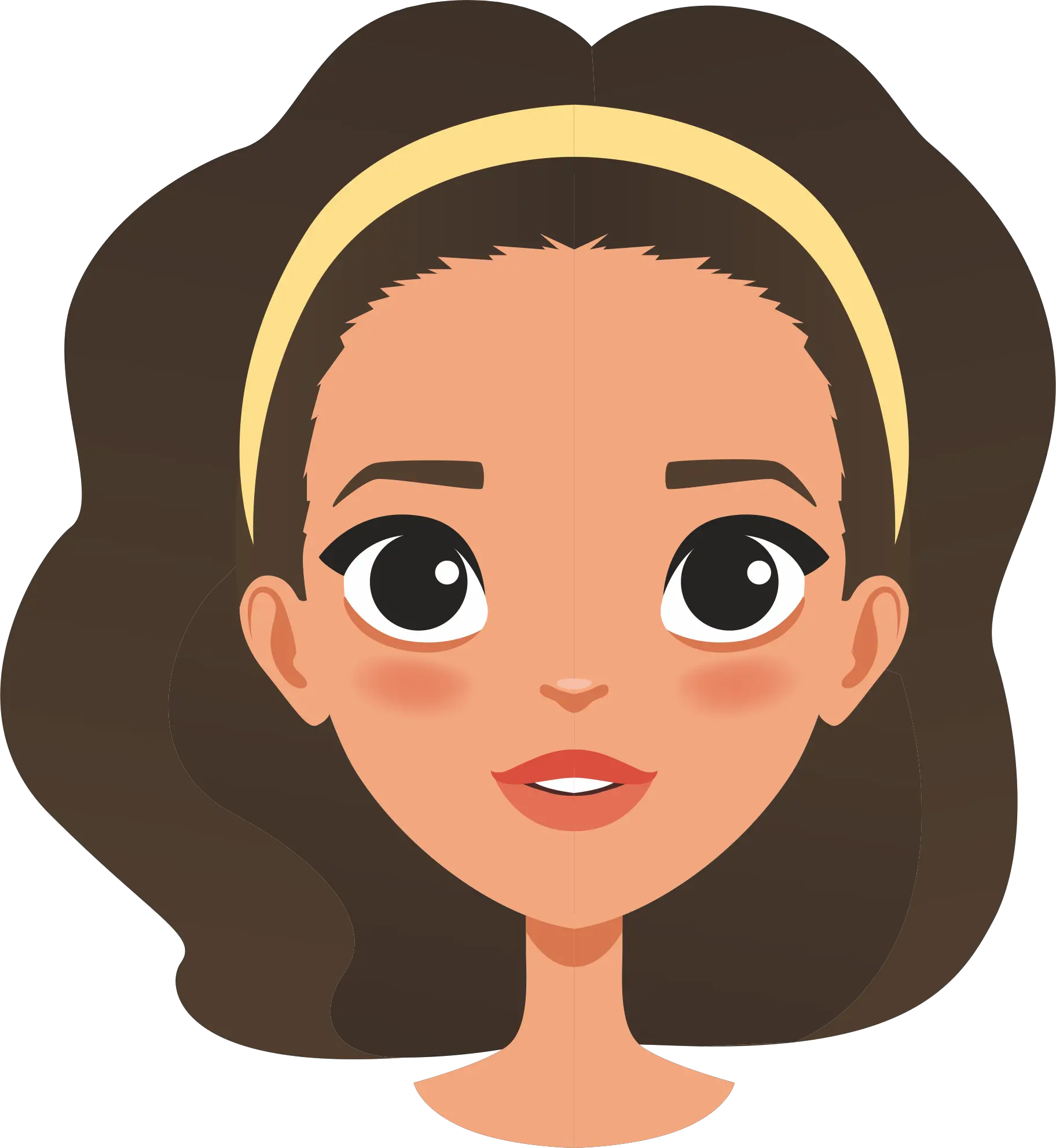 Straight Face * Smiling Face Woman Face Animation