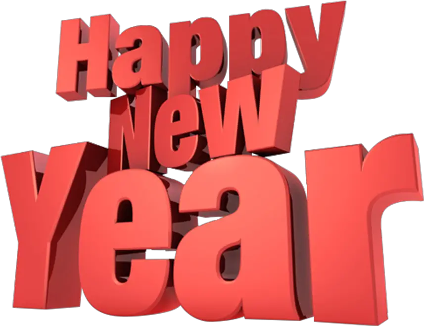 Happy New Year 3d Text Png Image Free Download Searchpng Happy New Year Png