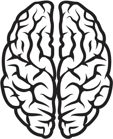 Brain Silhouette Black And White Brain Clipart