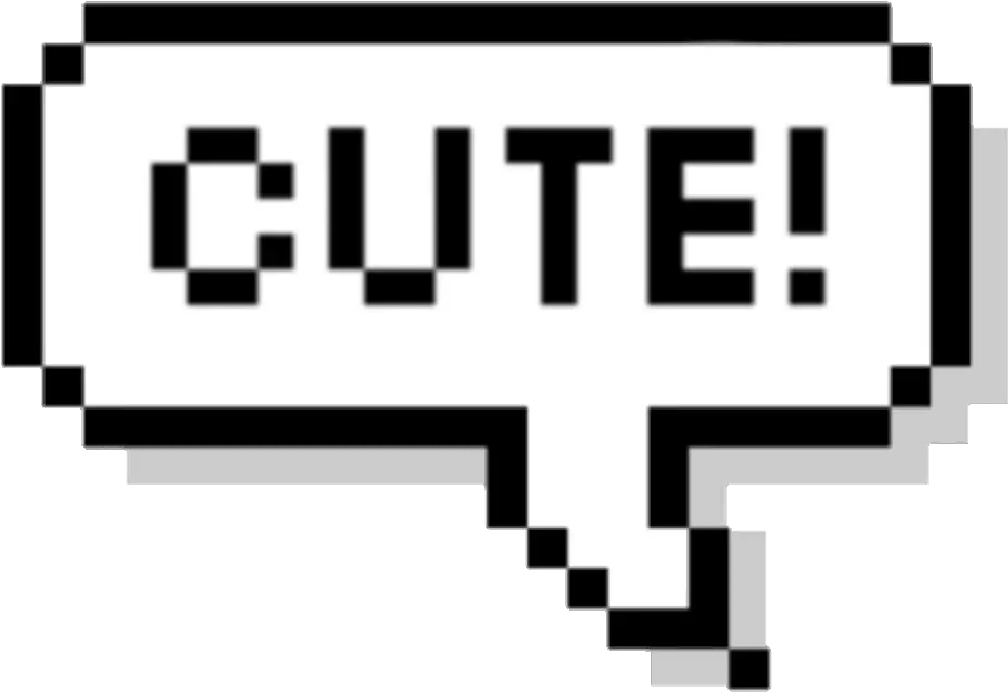 Pixel Text Bubble Png