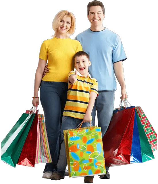 Shopping Family Png