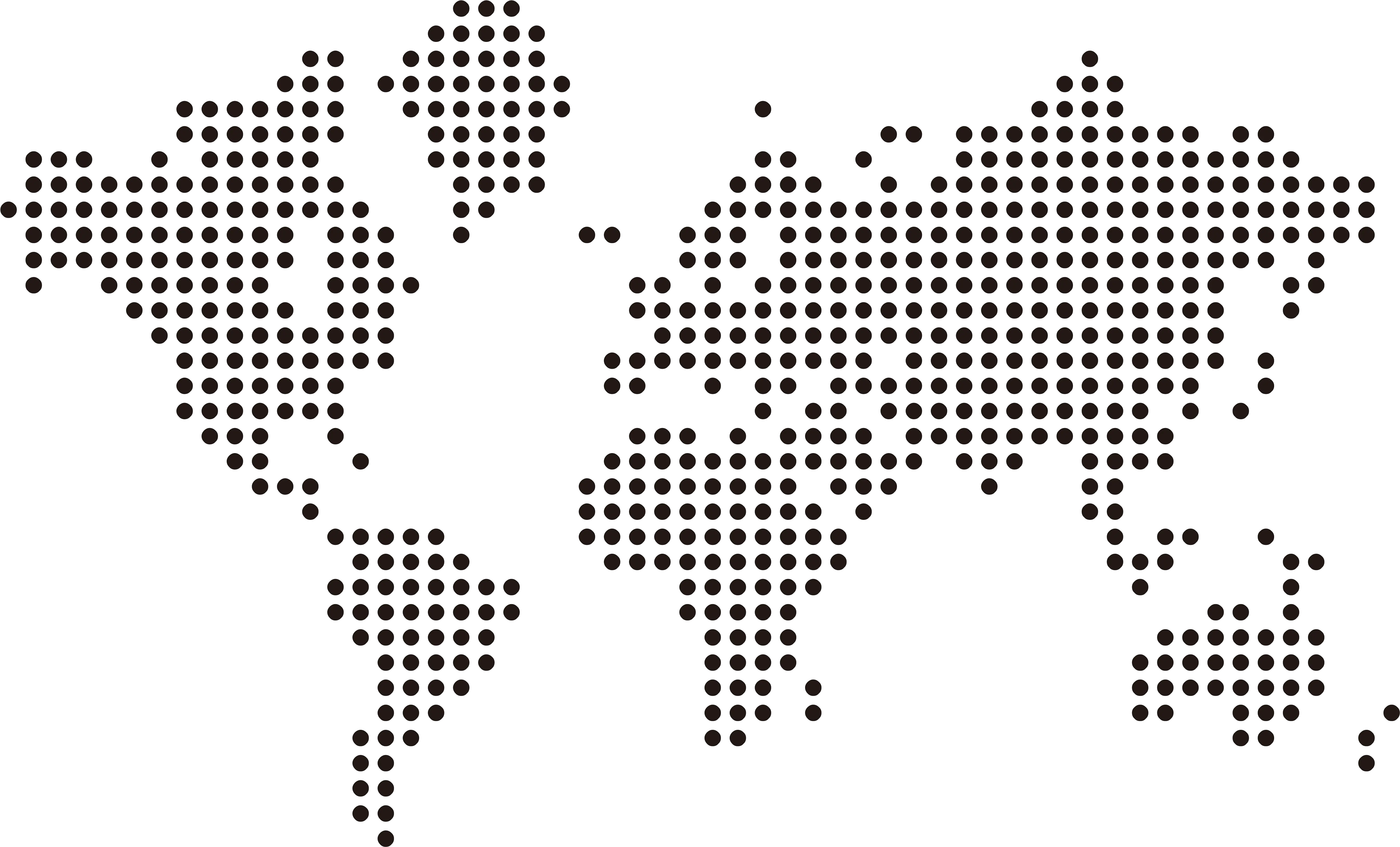 World Map Dotted Transprent World Map Dot Vector Png