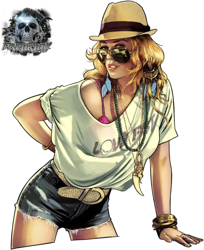 Gta V Girl By Freakboy18 On Deviantart Gta Clip Art Gta 5 Png