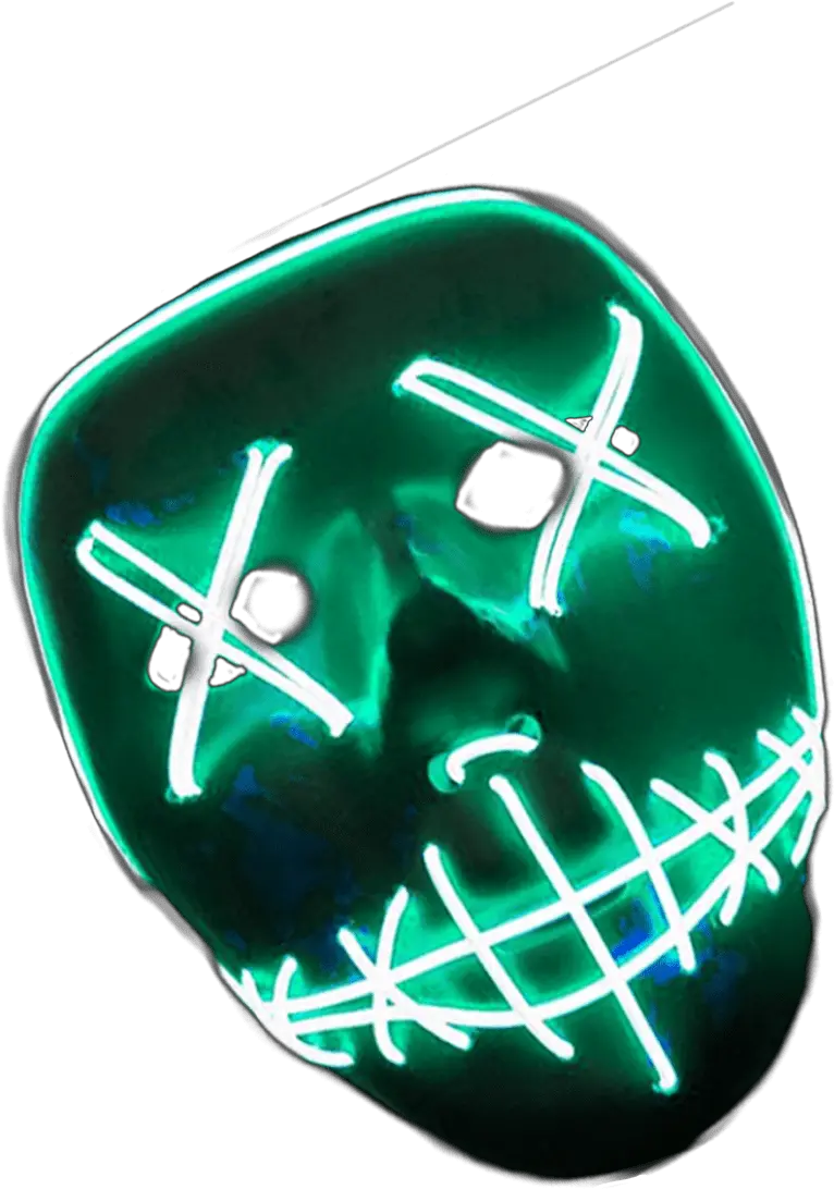 New Editing Png For Edits Neon Hacker Mask Png