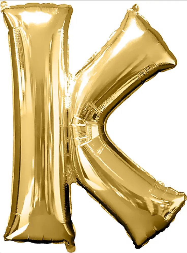 Silver Letter K Balloons