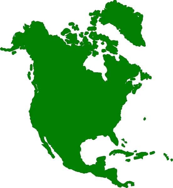 Transparent North America Outline Png North America Continent Shape