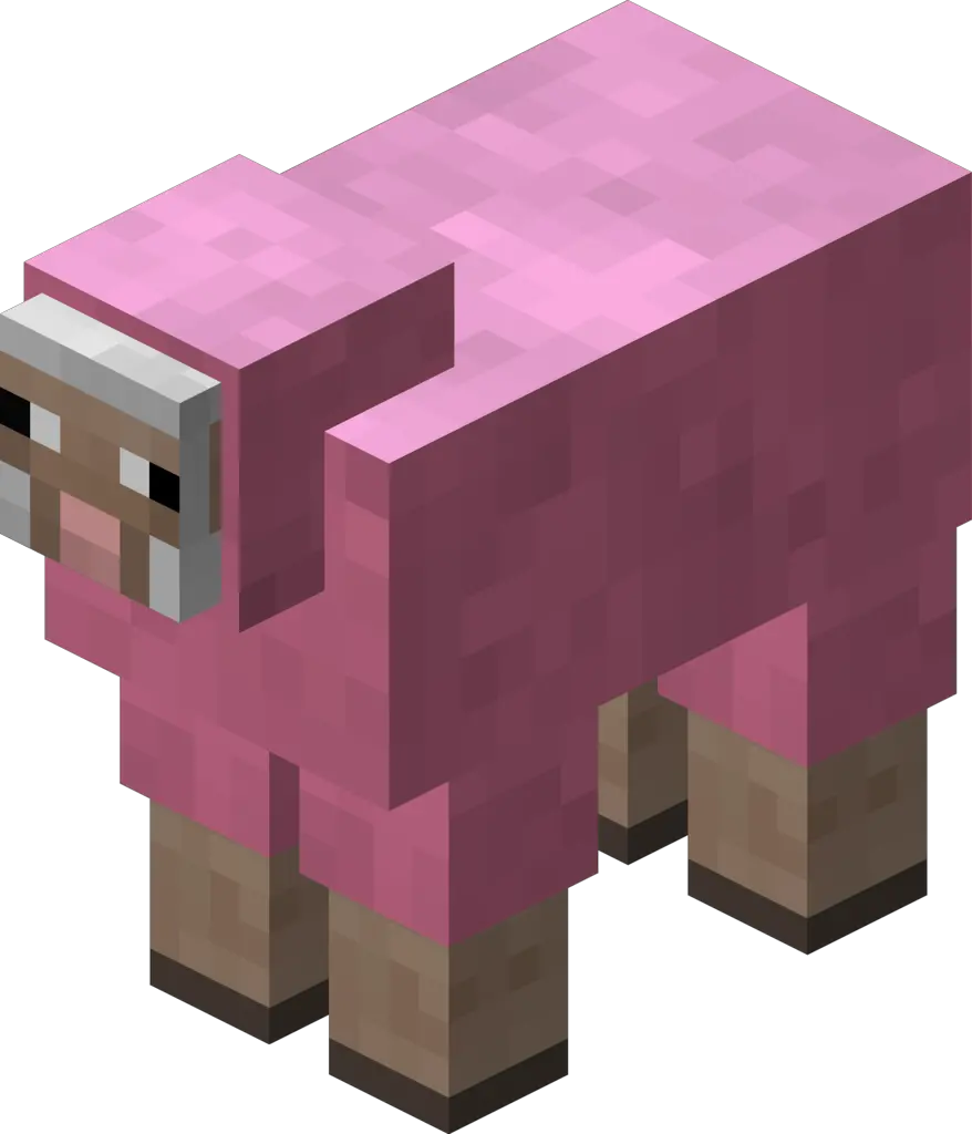 Pink Sheep Png Minecraft Sheep Png