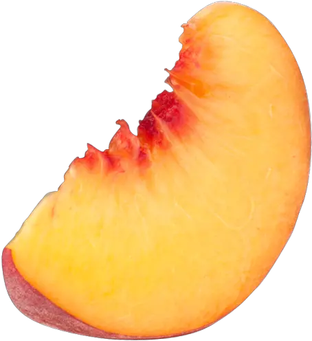 Transparent Background Peach Slice Png