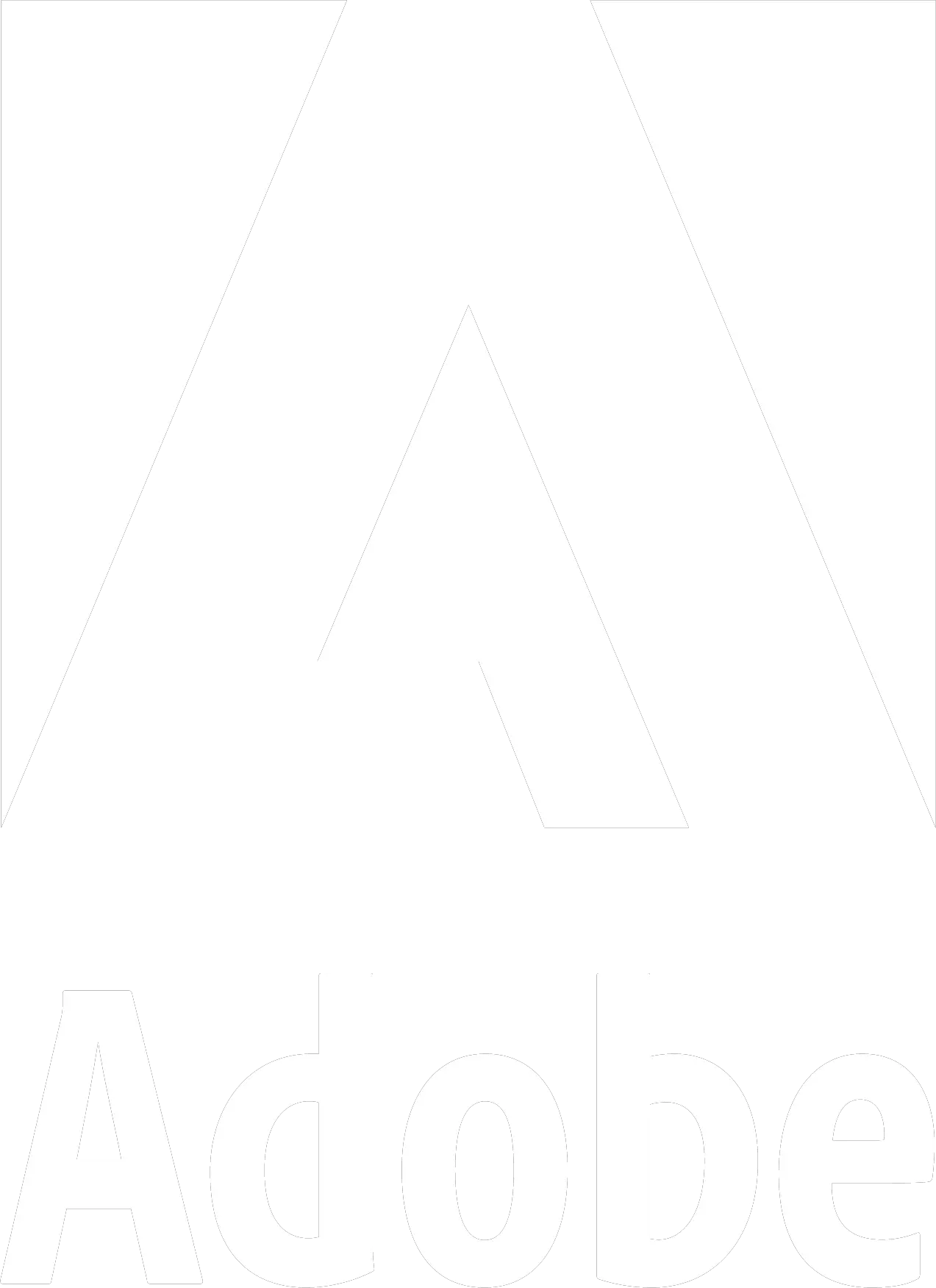 Adobe Logo White Png