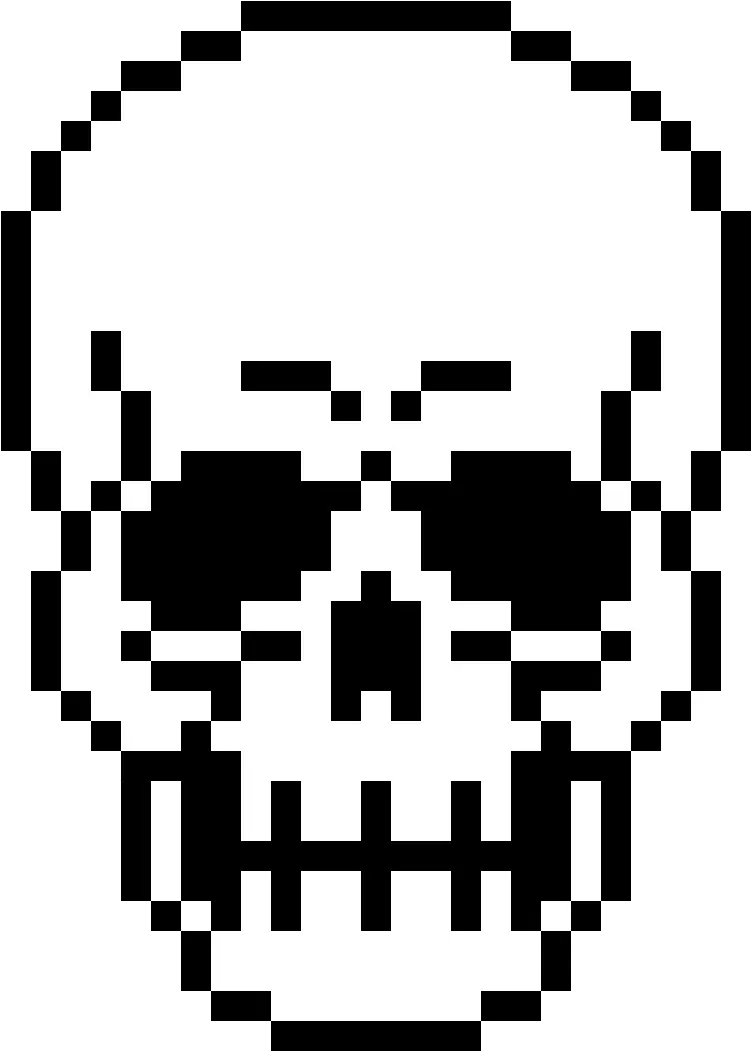 Pixel Skull Png Pixel Art Skull