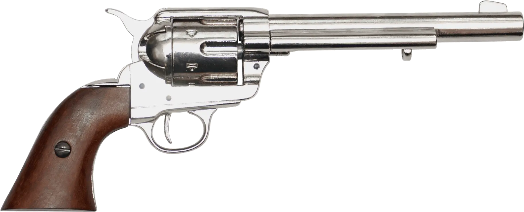 Western Gun Png Silver Revolver Gun Png