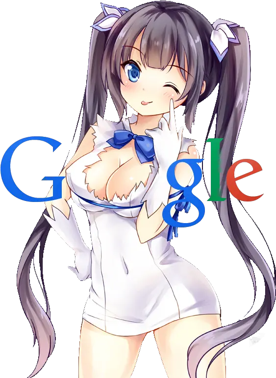 Anime Girl Google Logo