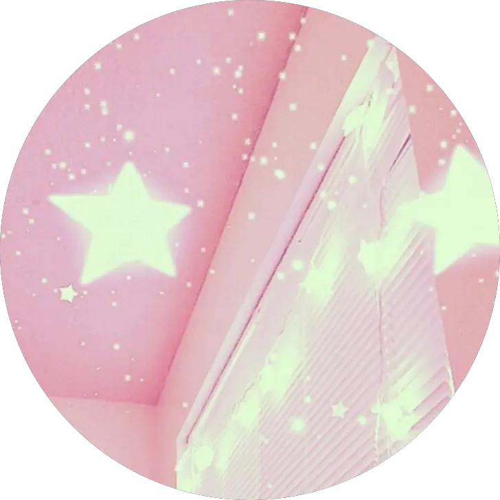 pink aesthetic icon stars star profile pic pfp Aesthetic Pastel Circle Png