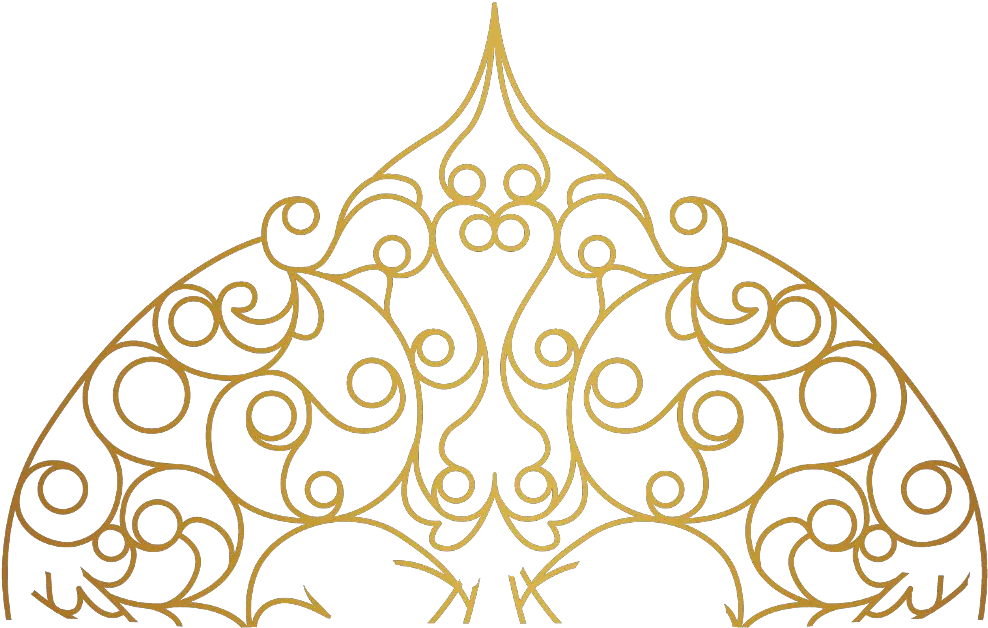 mandala swirls design pattern paisley gold decor Gold Decor Png