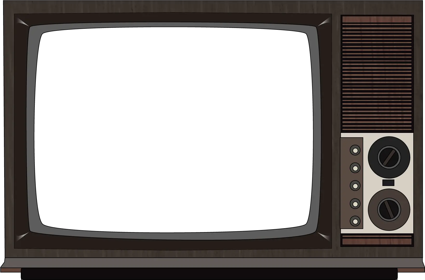 Transparent Old Tv Screen Png Old Tv Transparent Background