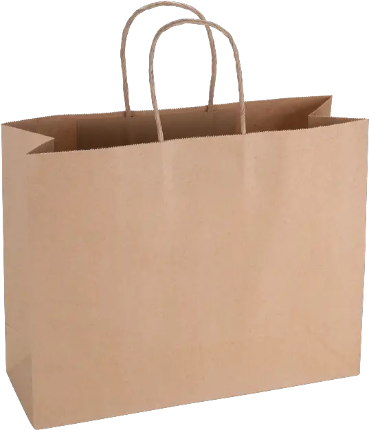 Transparent Brown Paper Bag Png Wide Paper Bag