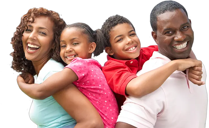 Couple Smile African American Family Transparent Background