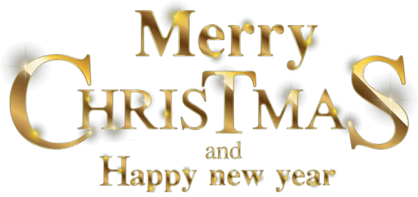 Gold Png Free Images Merry Christmas And Happy New Year 2019 Png