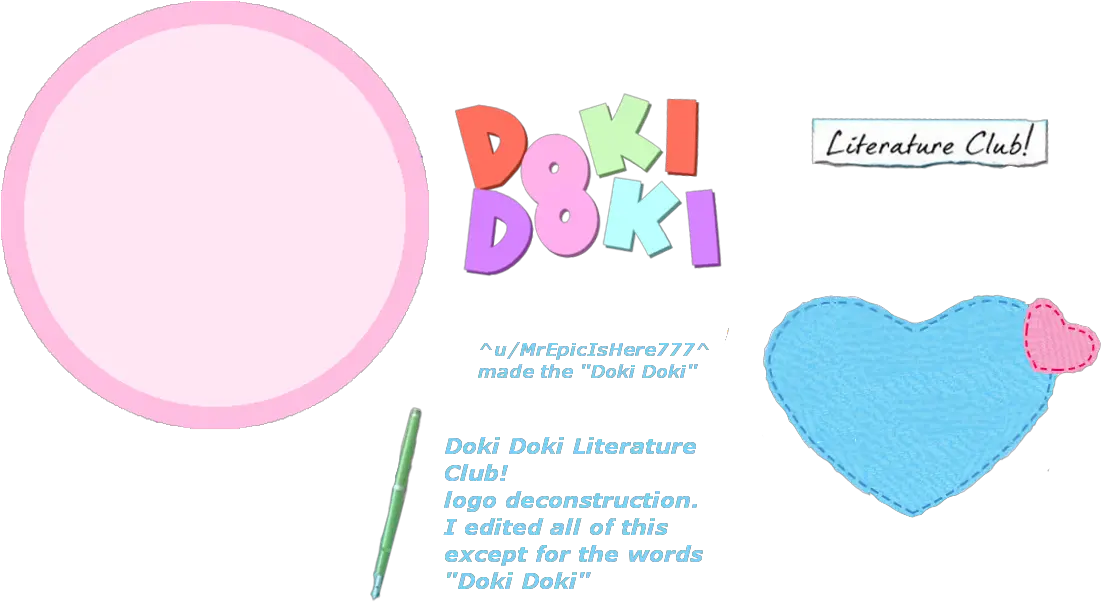 Doki Doki Literature Club Logo Transparent