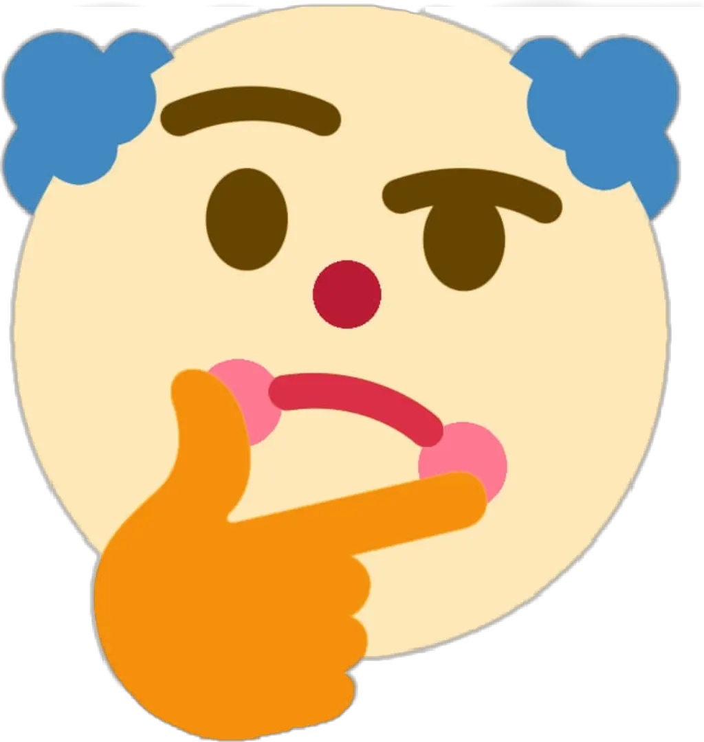 emojis meme dank clown Discord Thinking Emoji Png