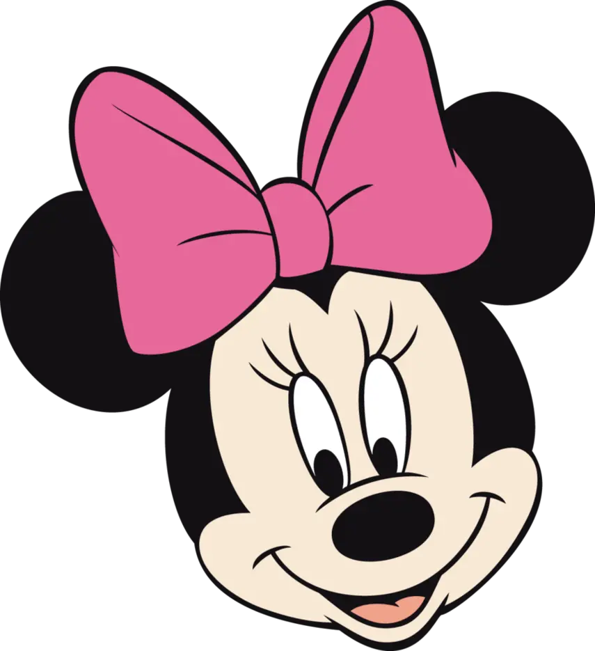 Mickey Mouse Outline Svg Pink Minnie Mouse Face