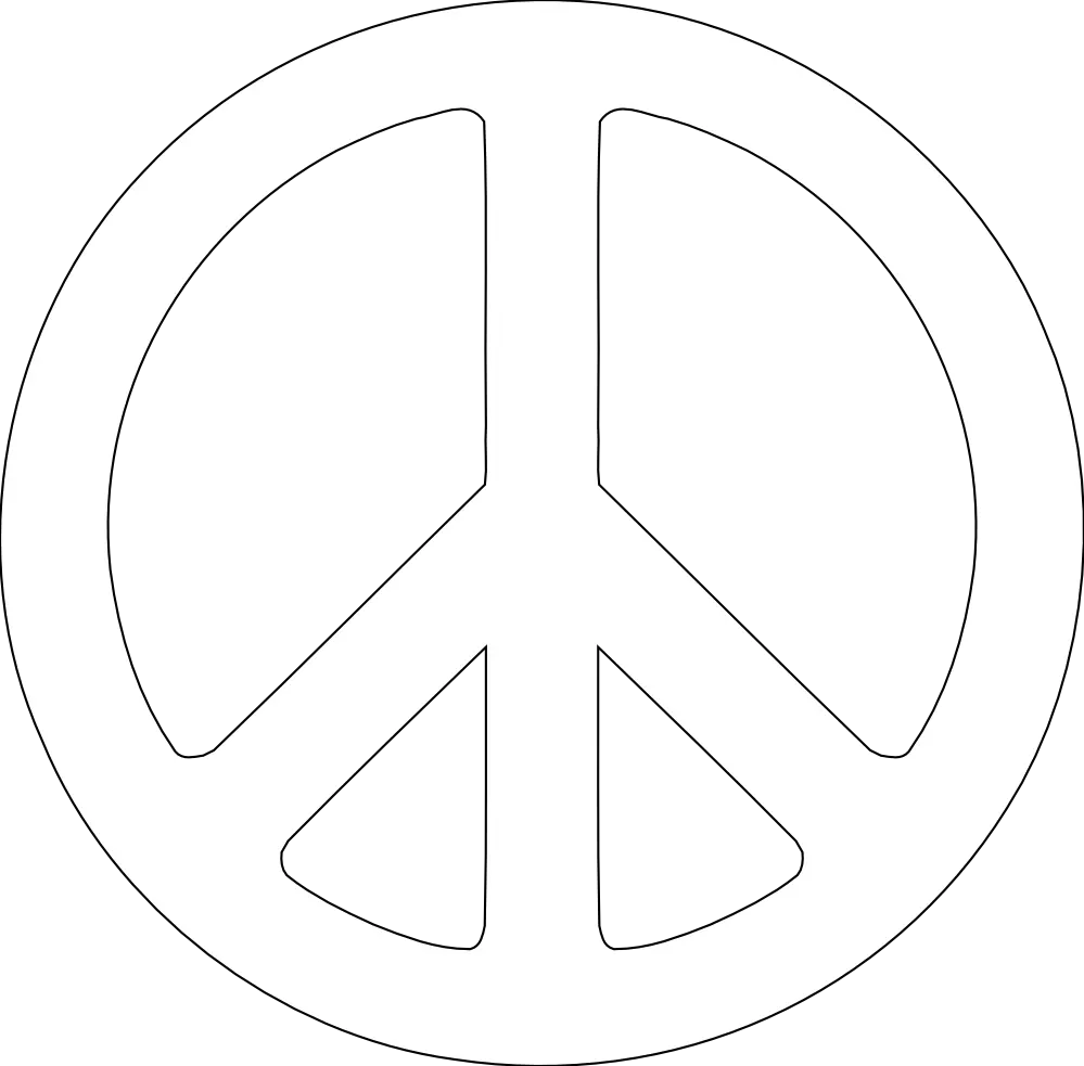 Background Transparent Peace Sign White Peace Sign Png