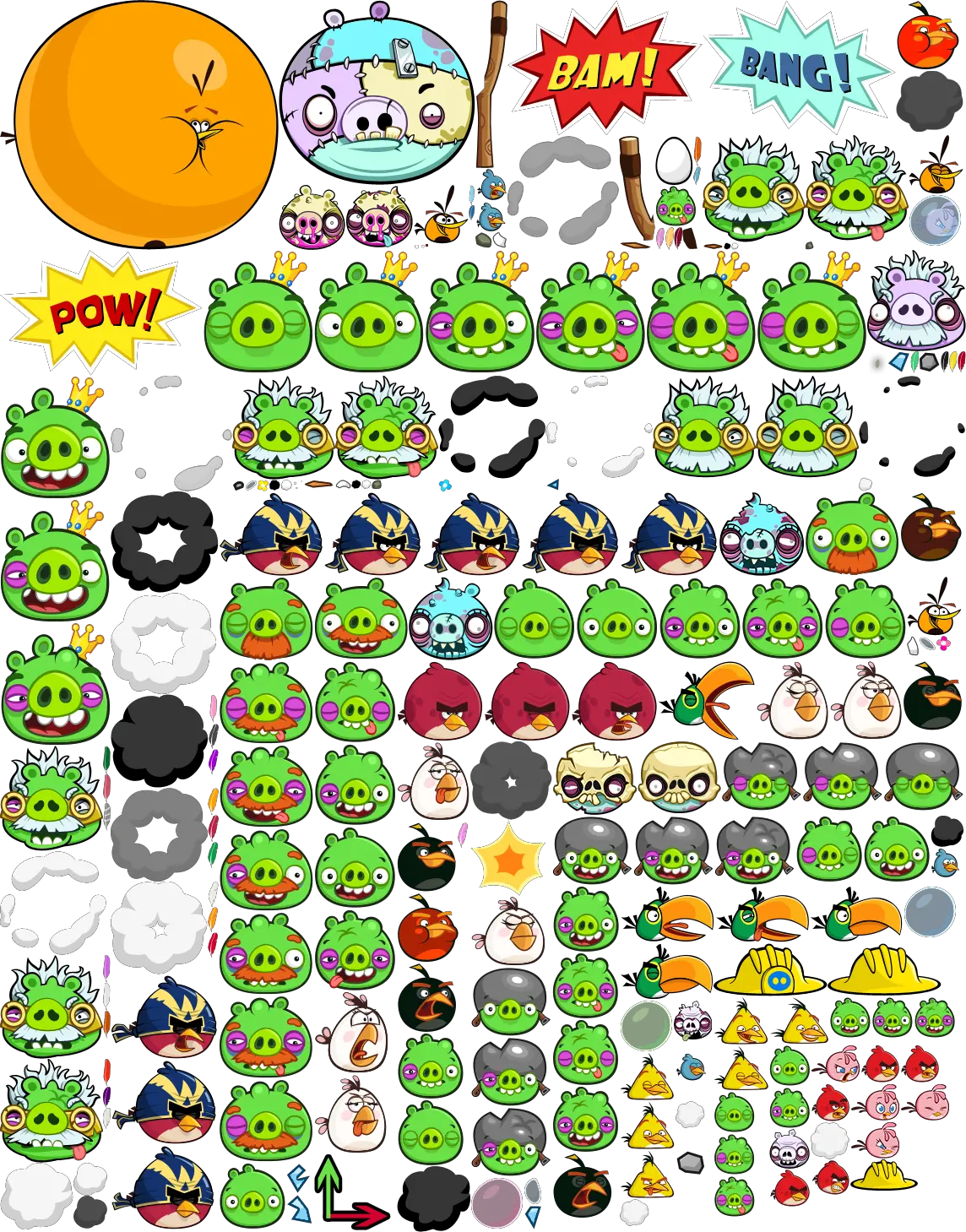 Sprites From Angry Birds