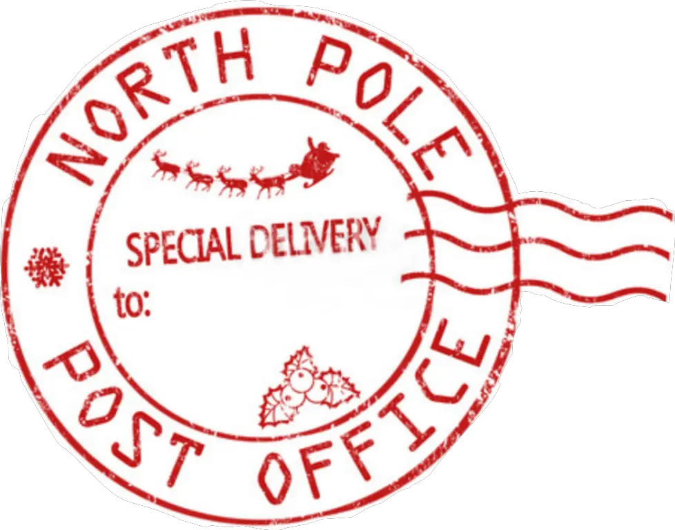 northpole santa santastamp stamp northpolepost Circle