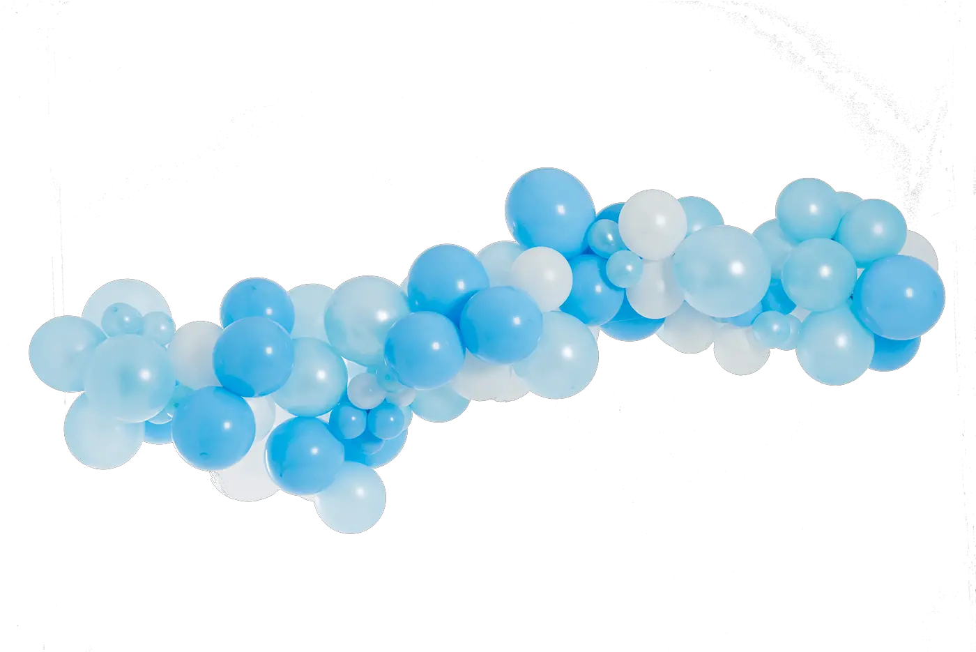 Powder Blue Balloon Garland Kit Blue And White Balloons Png