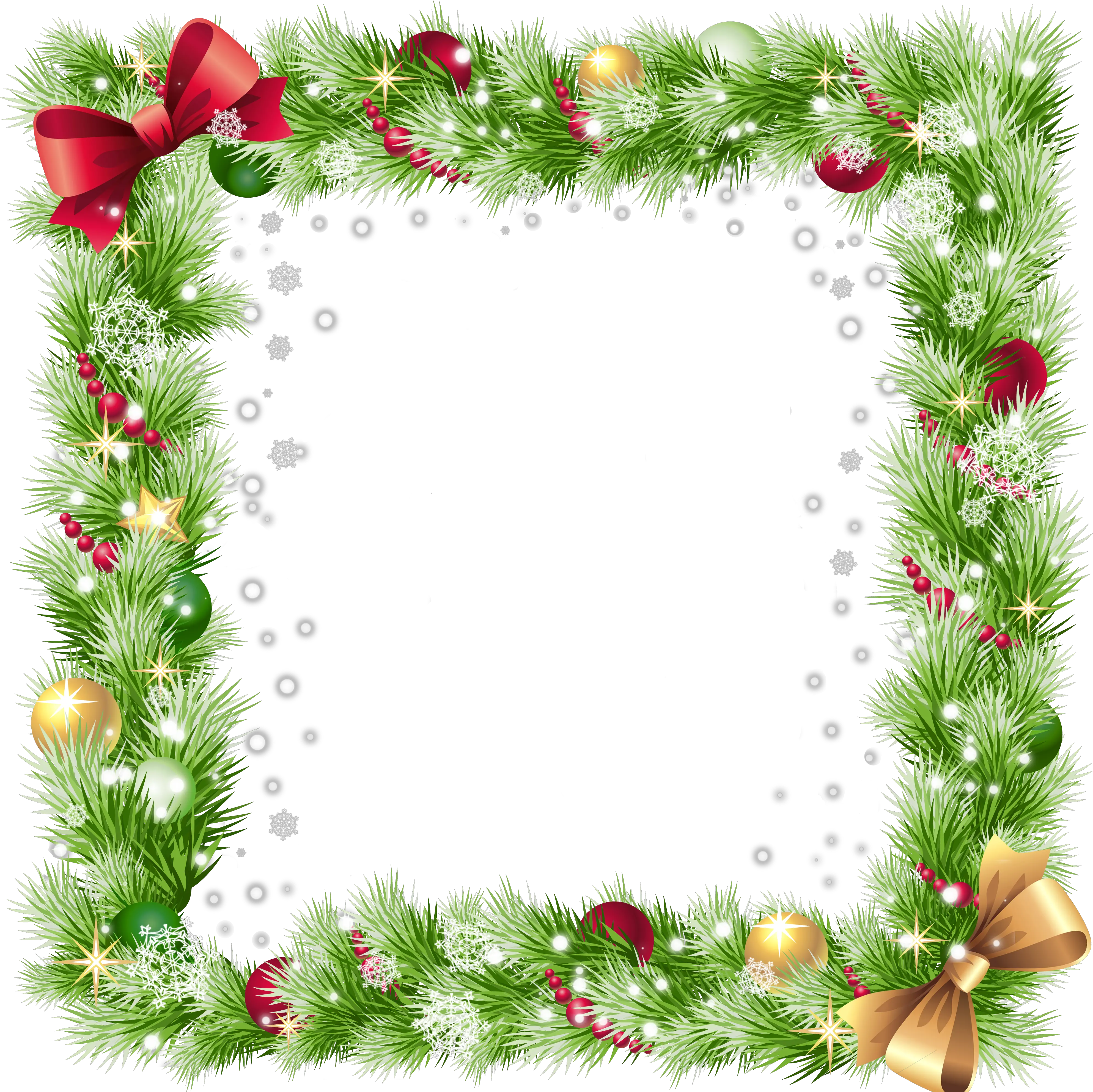 Borders And Frames Christmas Ornament Clip Art Transparent Background Christmas Borders