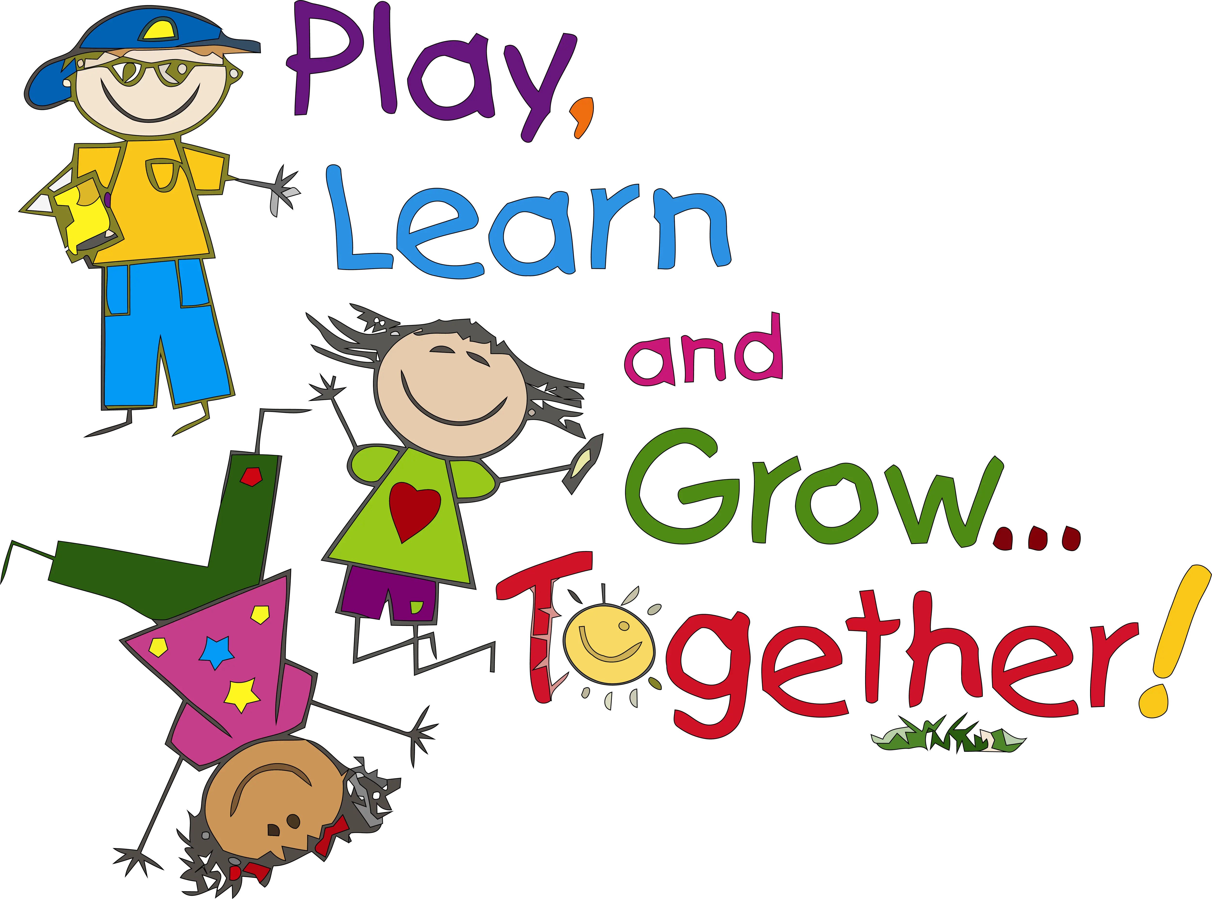 Play Learn And Grow Together Kids Clipart Kindergarten Clipart