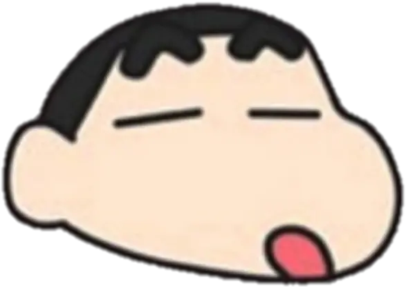 shinchan anime manga cartoon 90s soft cute Shin Chan Face Png