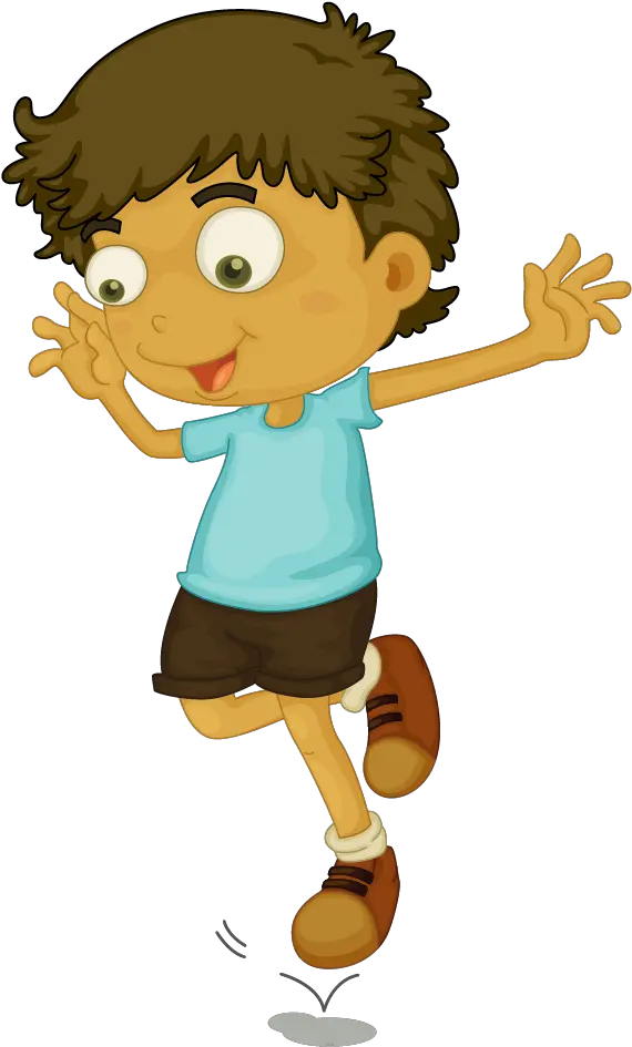 Jumping Child Clip Art Hop On One Foot Clipart