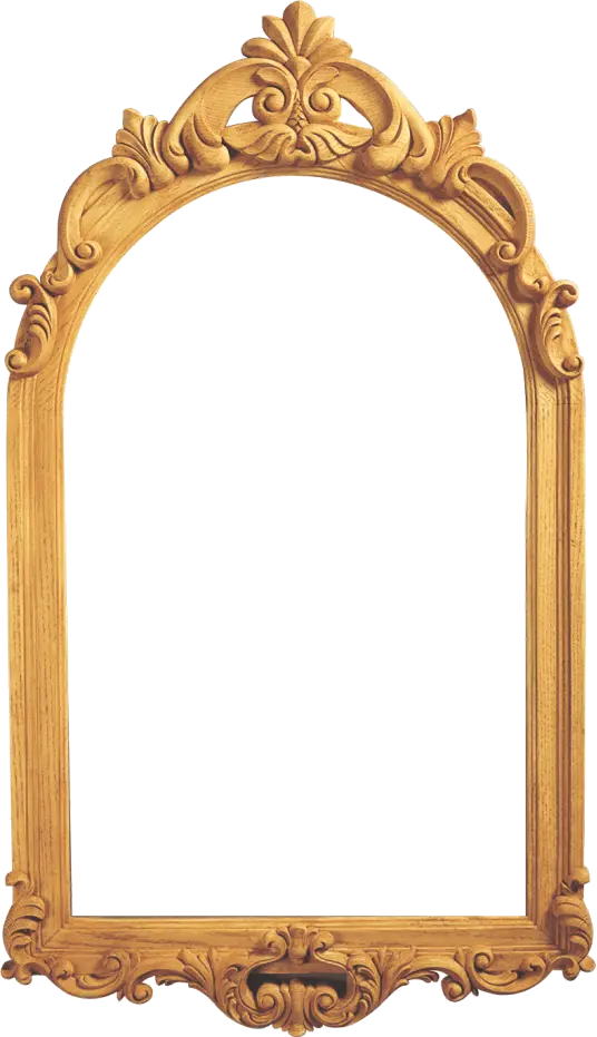 Wooden Mirror Frame Png