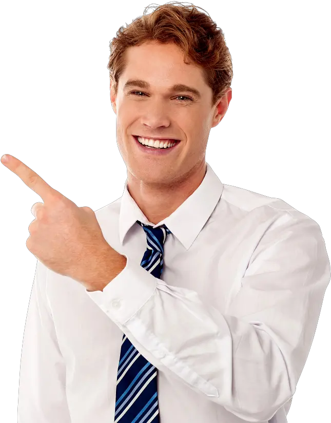 Men Pointing Left Man Pointing Finger Png