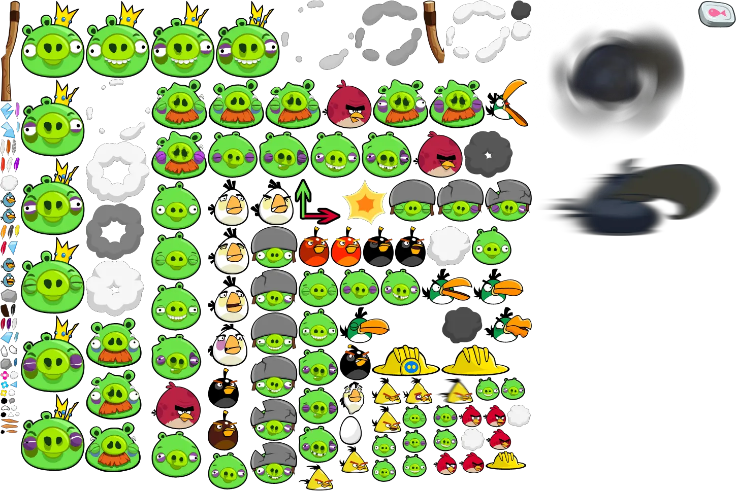 All Angry Birds Sprites