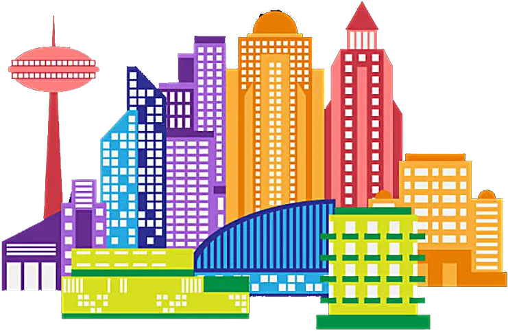 Cartoon Building Transprent Png Cartoon City Building Clipart