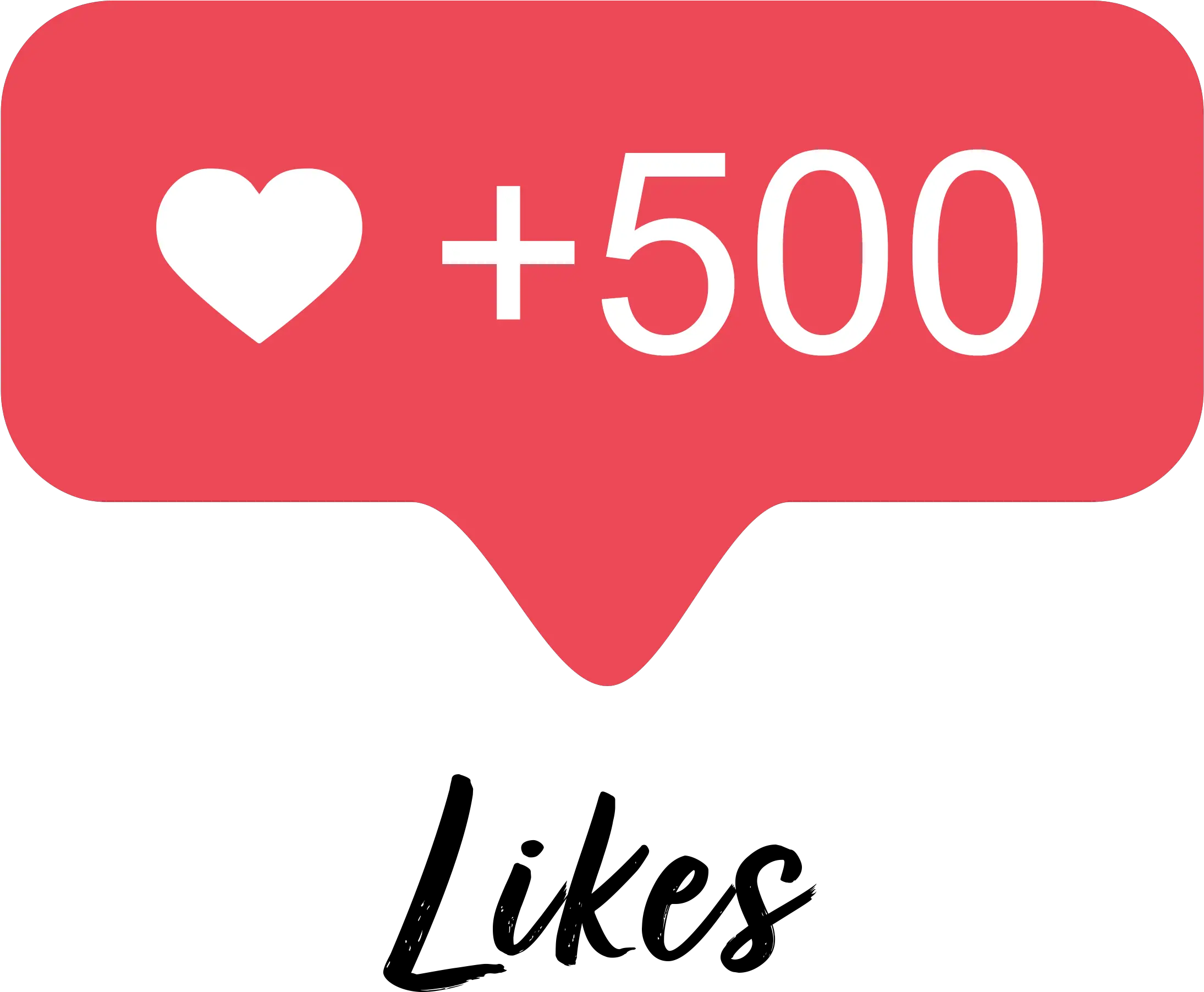 Instagram 500 Like Logo Png