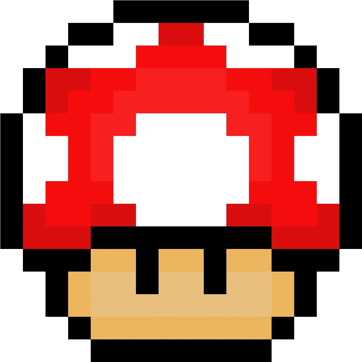 Mario Mushroom Pixil Super Mario World 1 Up Mushroom