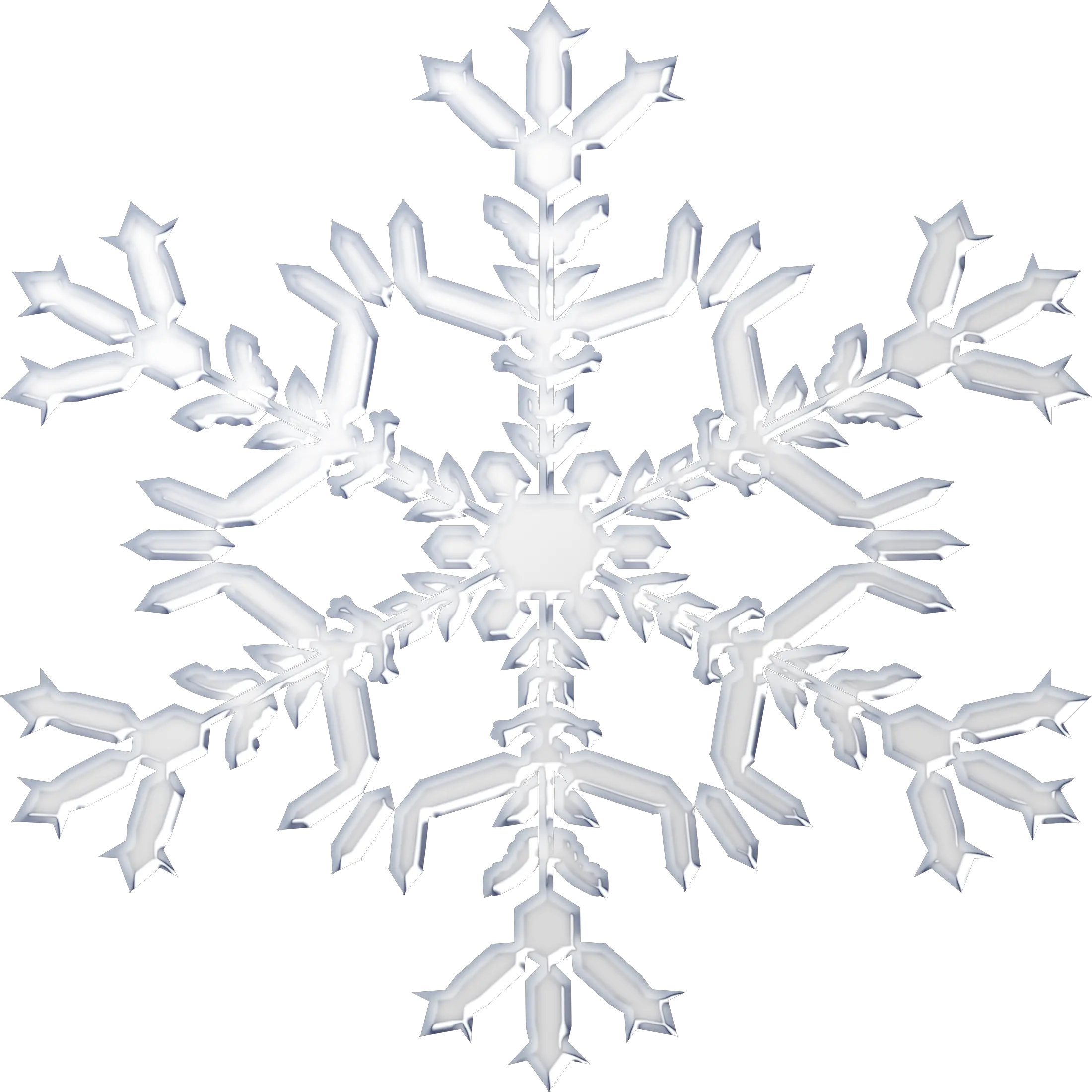 Free White Snowflakes Png White Snowflake Vector Transparent