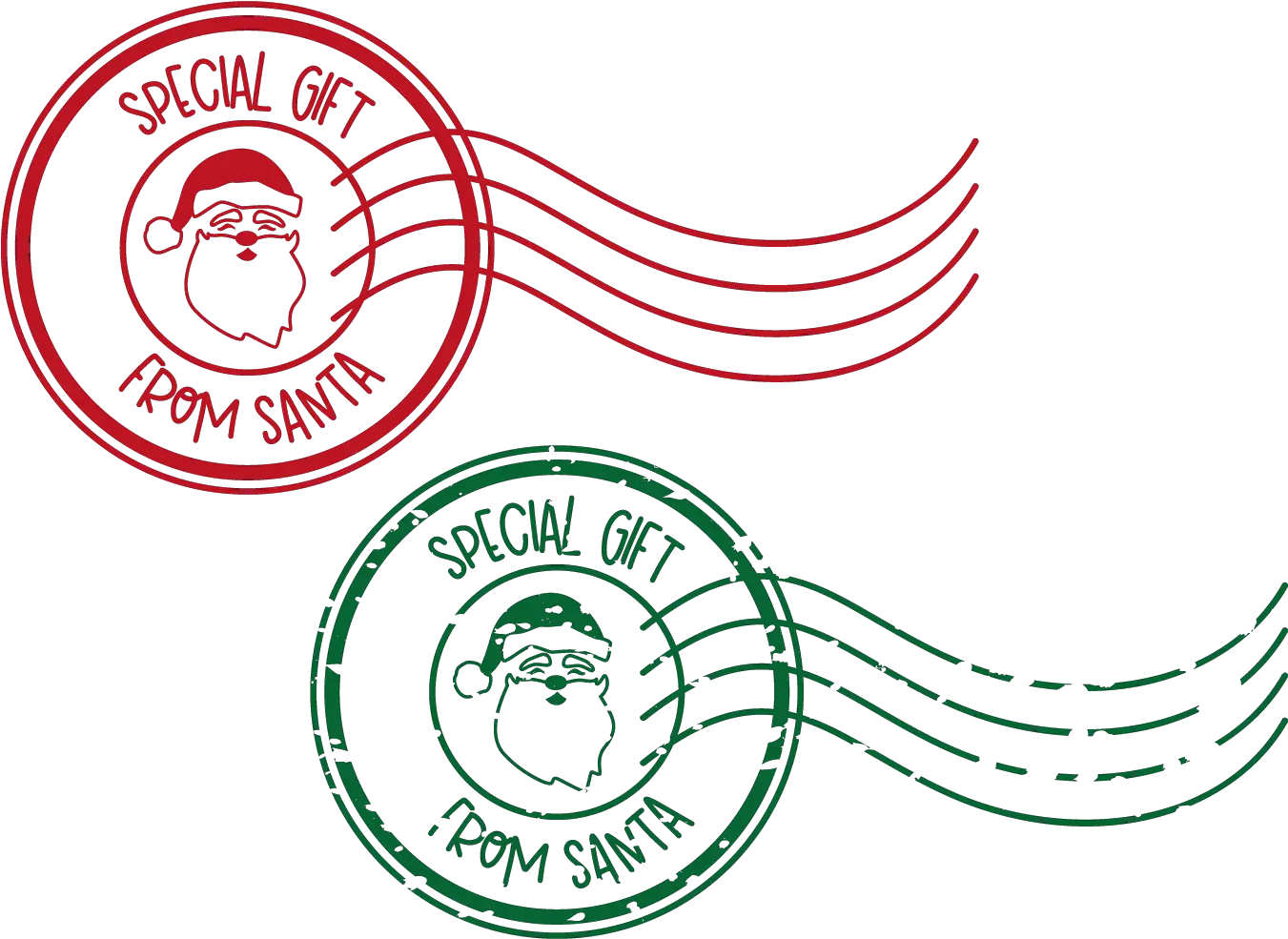 Santa Stamp Svg Free North Pole Stamp Png