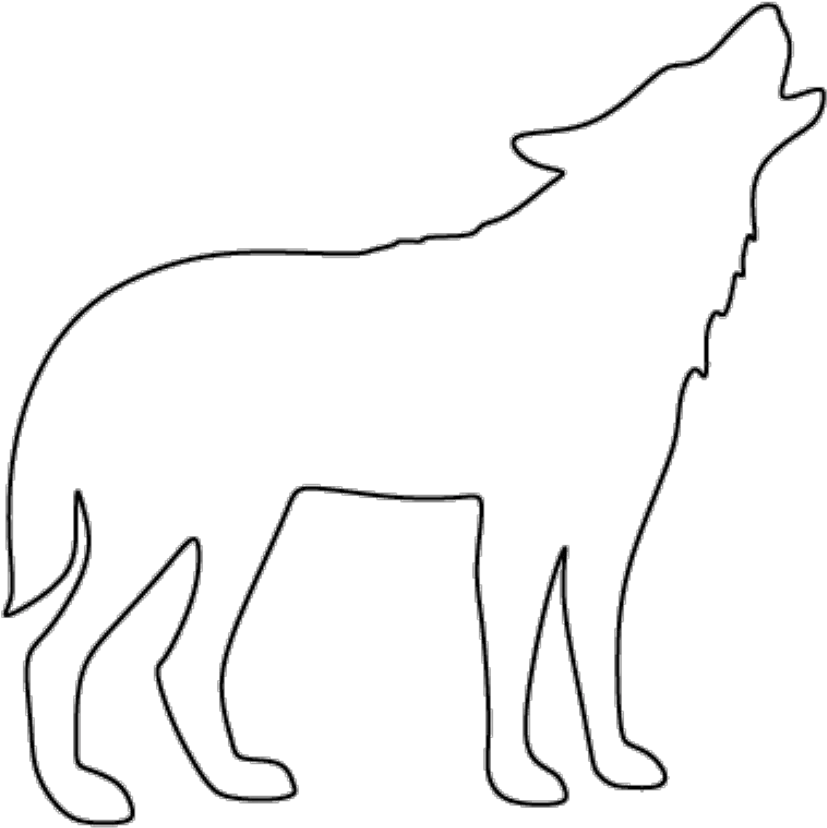 Drawing Dog Arctic Wolf Clip Art Wolf Outline Drawing