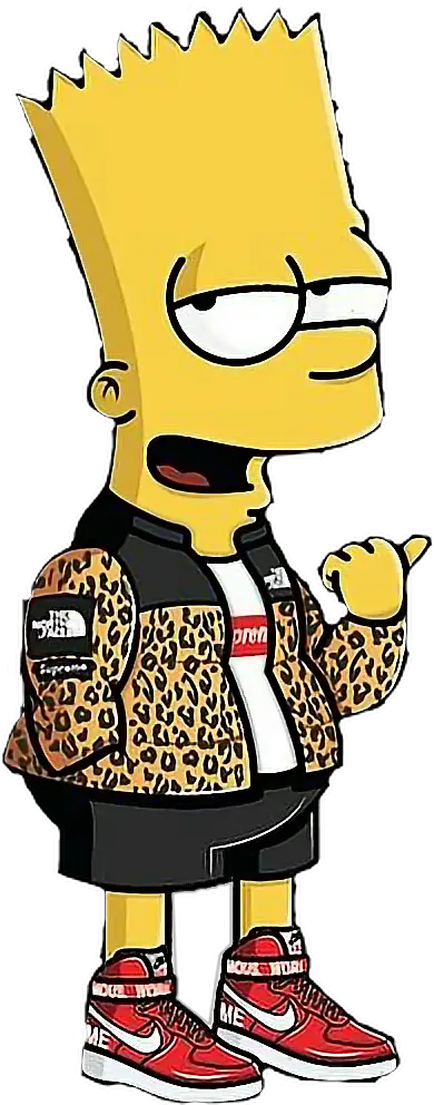 simpsons bartsimpson bart hypebeast nike supreme Nike Bart Simpson Supreme