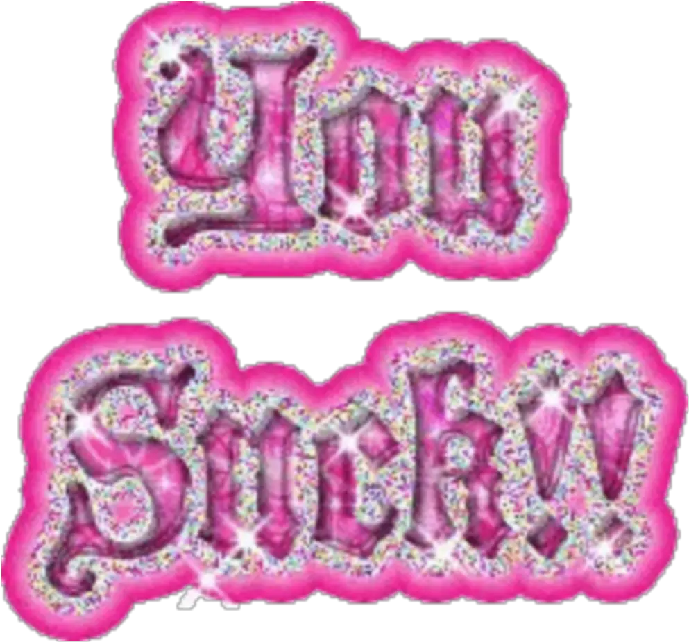 yousuck y2k 00s 90s pinkpng png pngs text yousucktext Sparkly You Suck Gif