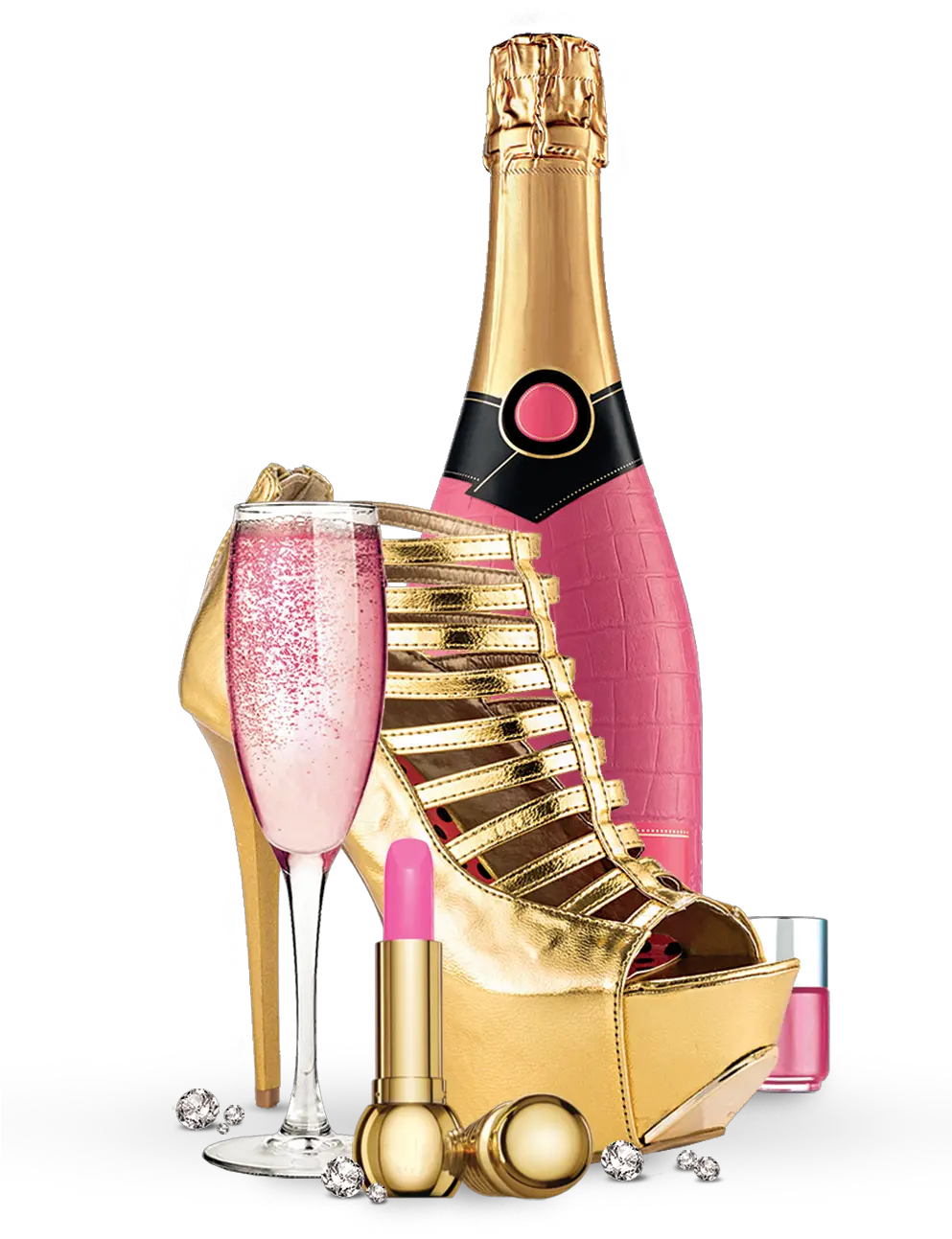 Champagne Cup Download Hd Png Clipart Pink Champagne Bottles Png