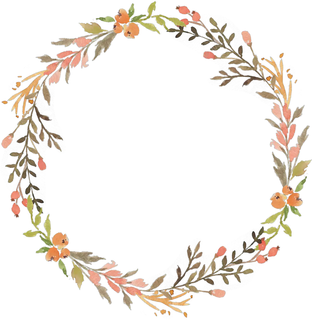 Autumn Wreath Png Transparent Floral Wreath Png