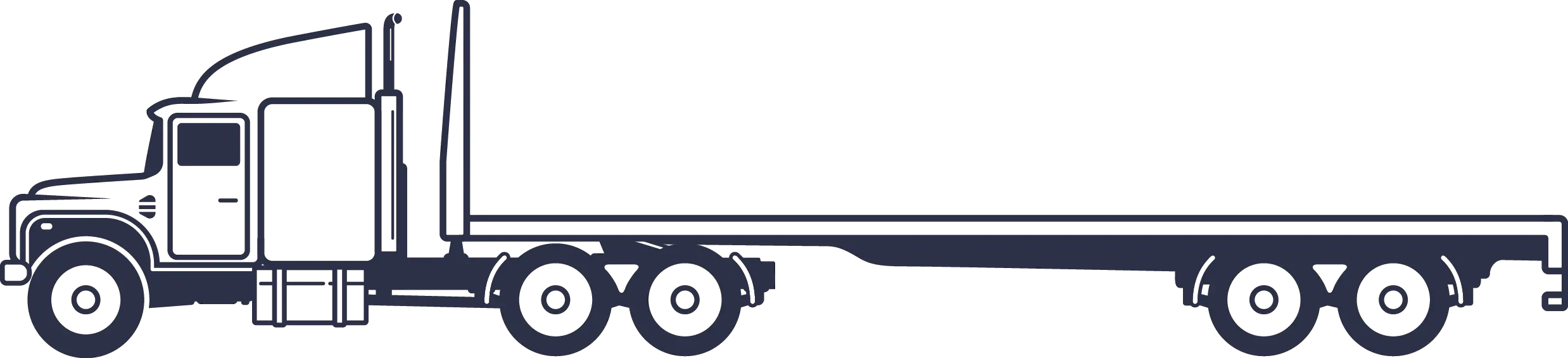 Flatbed Semi Truck Clipart