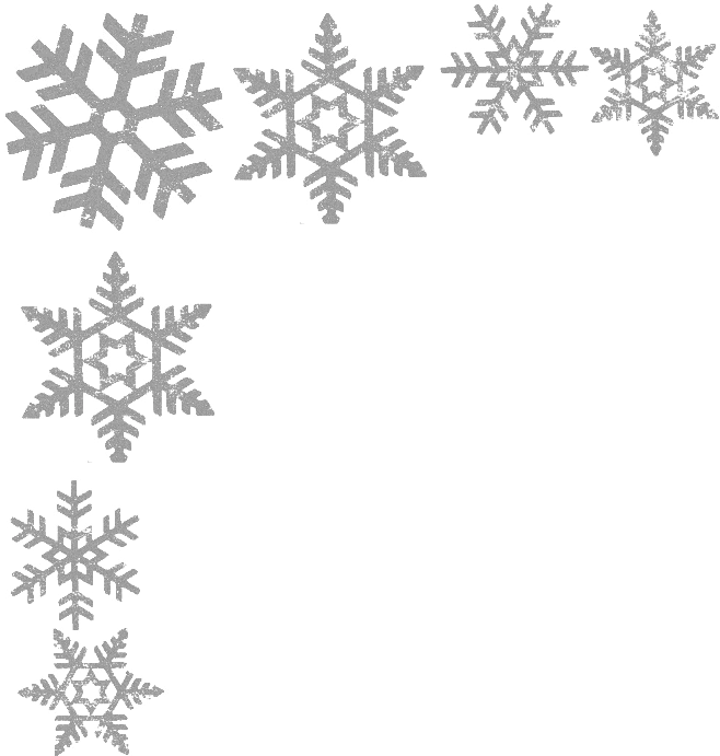 Snowflake Border Png Transparent Background Silver Snowflake